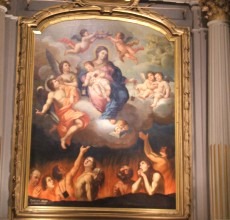 Tela raffigurante la Madonna del Carmine posta all'interno della chiesa di S. Maria Maggiore